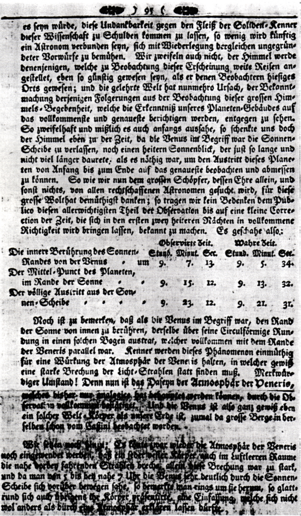 13.Juni 1761 in der "Magdeburgischen Privilegierten Zeitung" Seite 2 Quelle: Stadtarchiv Magdeburg
